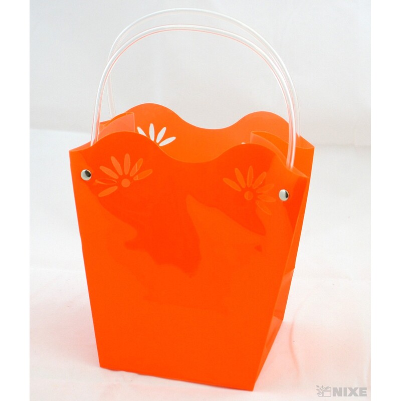 TAŠKA PLAST 18x19x12cm*ORANŽOVÁ 24 V+