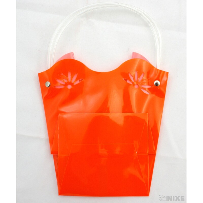 TAŠKA PLAST 18x19x12cm*ORANŽOVÁ 24 V+