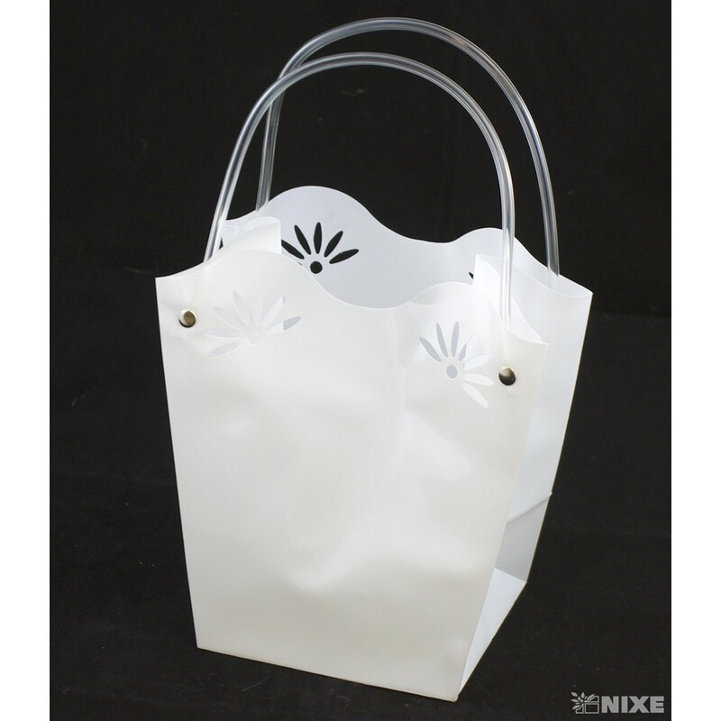 TAŠKA PLAST 18x19x12cm*BÍLÁ 01 V+