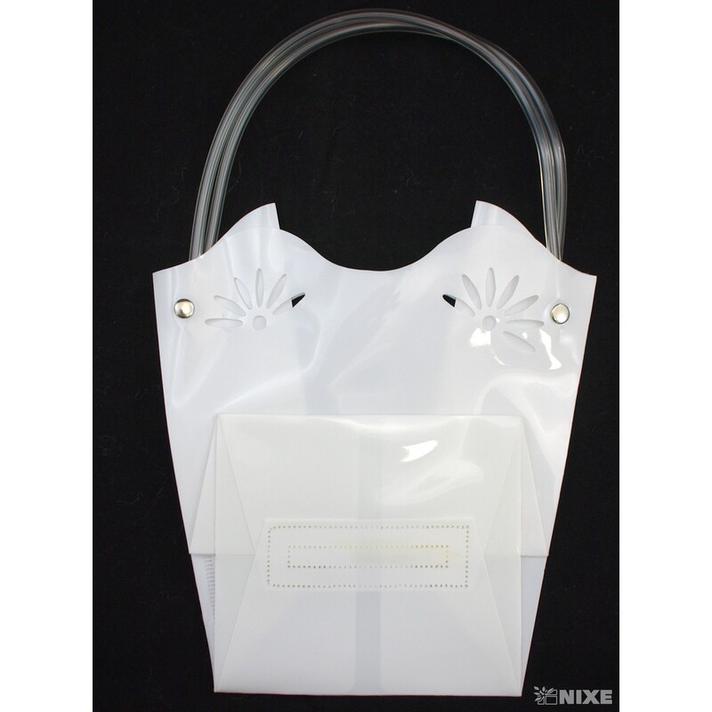 TAŠKA PLAST 18x19x12cm*BÍLÁ 01 V+