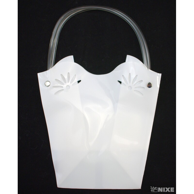 TAŠKA PLAST 18x19x12cm*BÍLÁ 01 V+