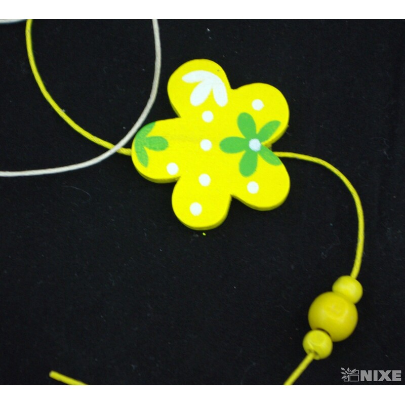 ZÁVĚS MOTÝL 8x50cm*ŽLUTÁ