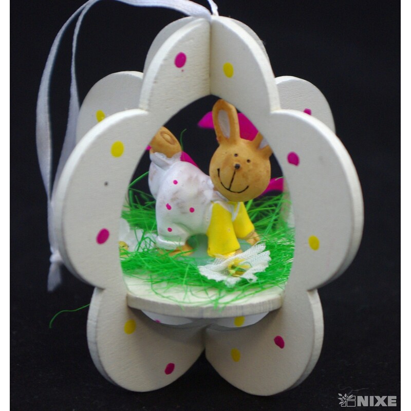 ZÁVĚS ZAJÍC 8x16cm*MIX BAREV