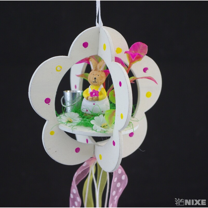 ZÁVĚS ZAJÍC 11x55cm*MIX BAREV