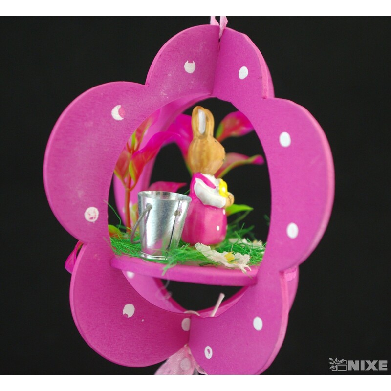 ZÁVĚS ZAJÍC 11x55cm*MIX BAREV