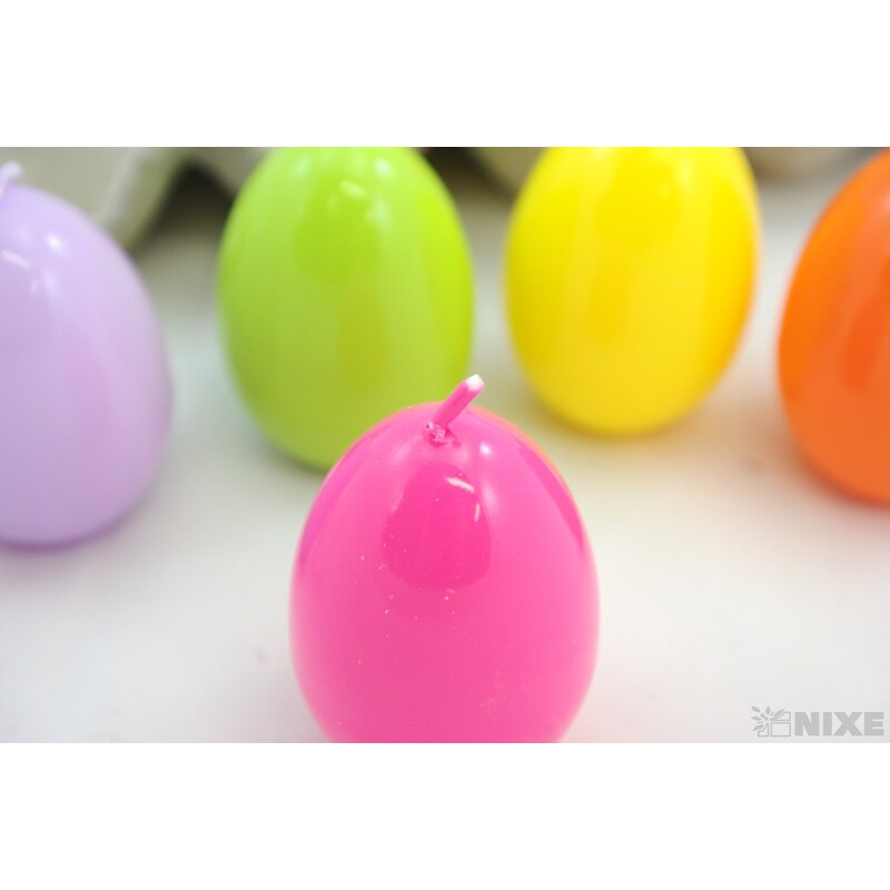 SVÍČKY VAJÍČKA 6cm 30ks*MIX BAREV