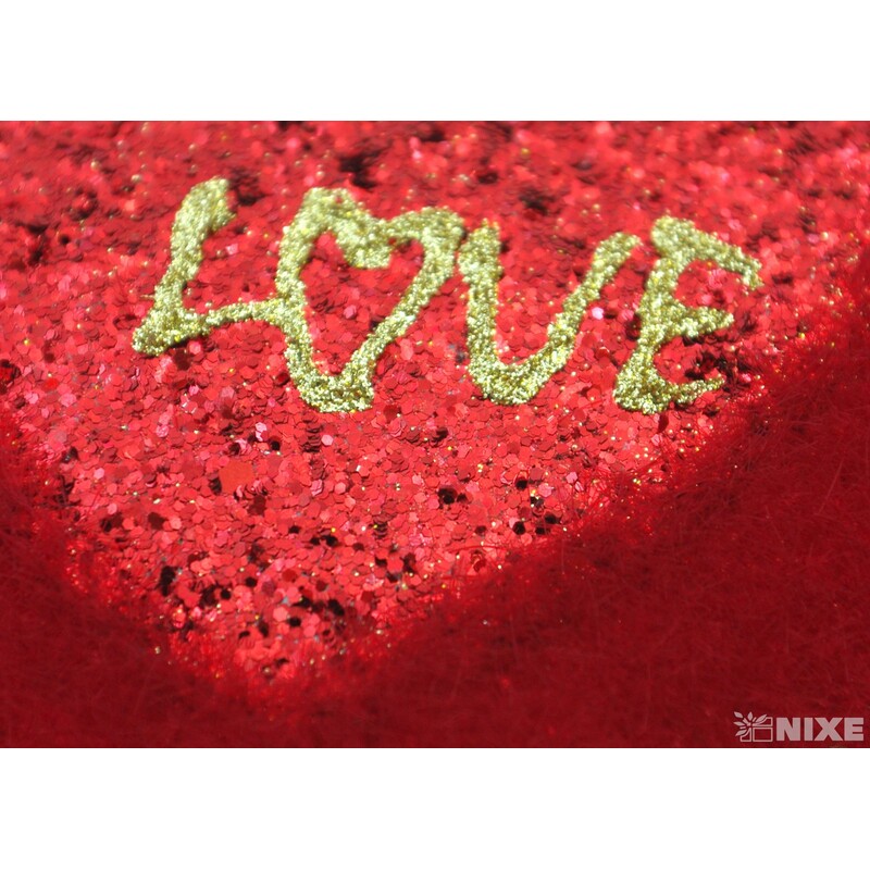 ZÁVĚS SRDCE 13x25cm*ČERVENÁ