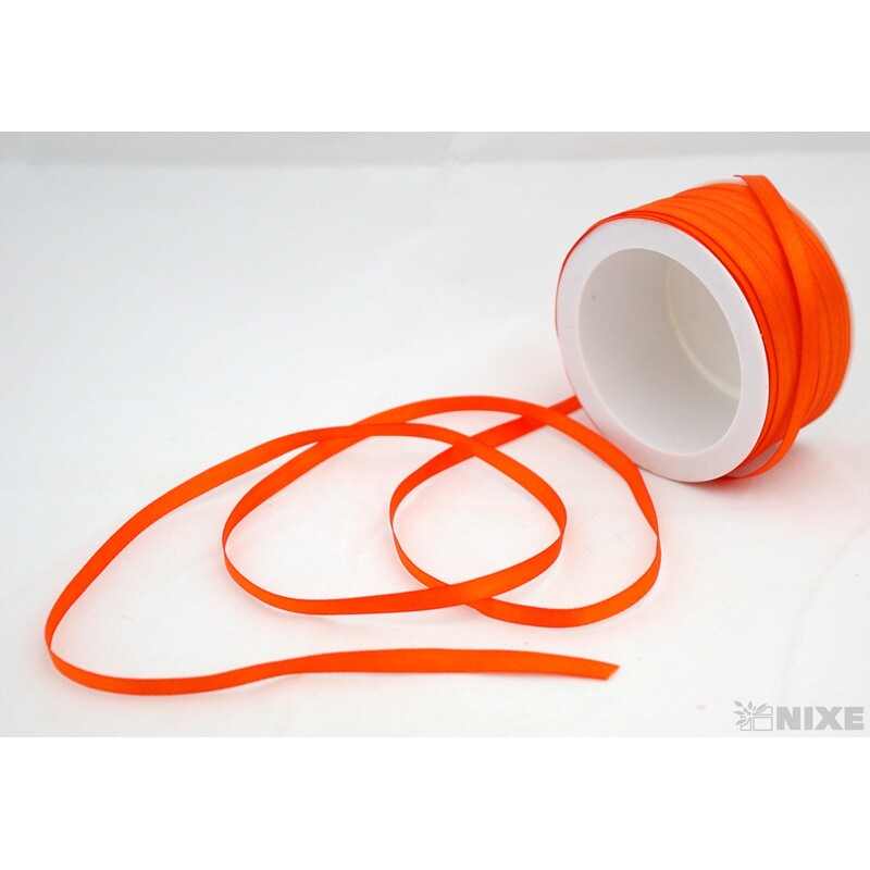 SATÉNOVÁ STUHA OB. 6mmx50m*ORANŽOVÁ 236