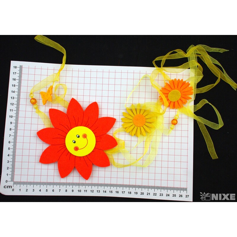 ZÁVĚS FILC SLUNCE 13x90cm*MIX BAREV