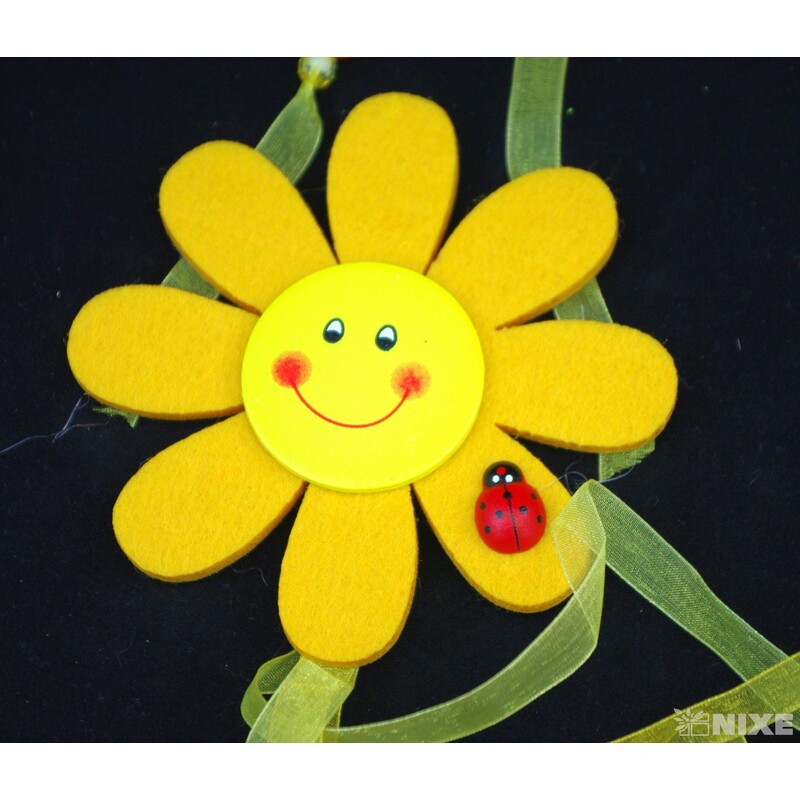 ZÁVĚS KVÍTEK FILC 12x90cm*MIX BAREV