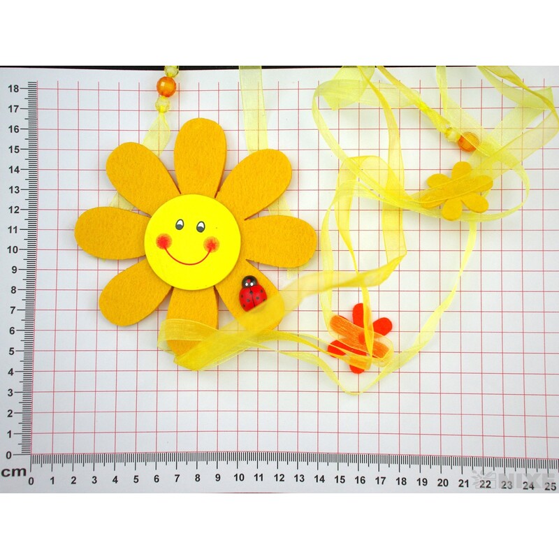 ZÁVĚS KVÍTEK FILC 12x90cm*MIX BAREV