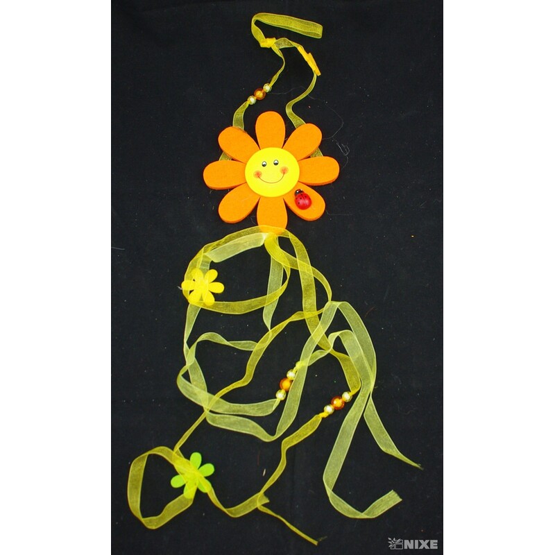 ZÁVĚS KVÍTEK FILC 12x90cm*MIX BAREV