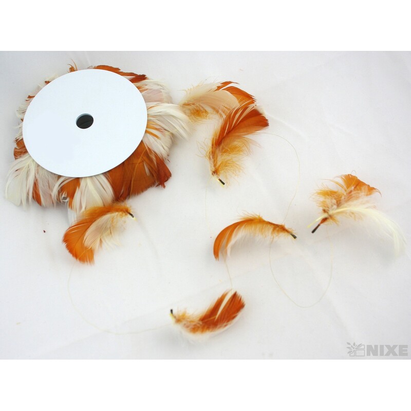 A043 PEŘÍČKA NA DRÁTKU 10m*SMETANOVÁ+OKROVÁ