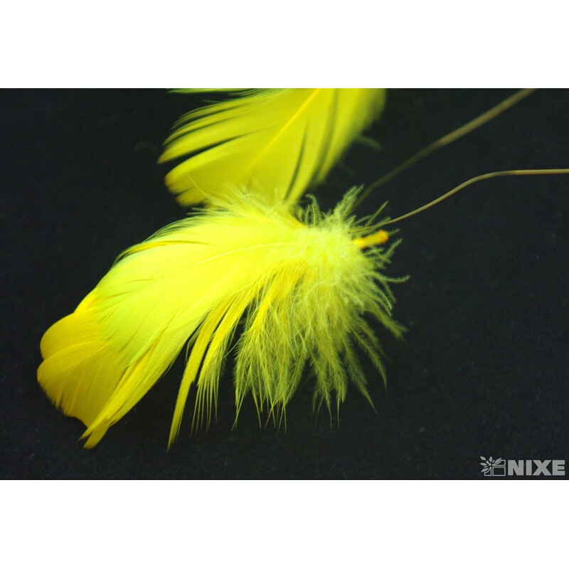 A043 PEŘÍČKA NA DRÁTKU 10m*ŽLUTÁ+ZELENÁ