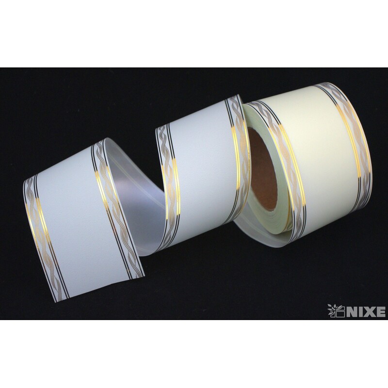 POHŘEBNÍ PÁSEK 80mmx50yd TISK*KRÉMOVÁ