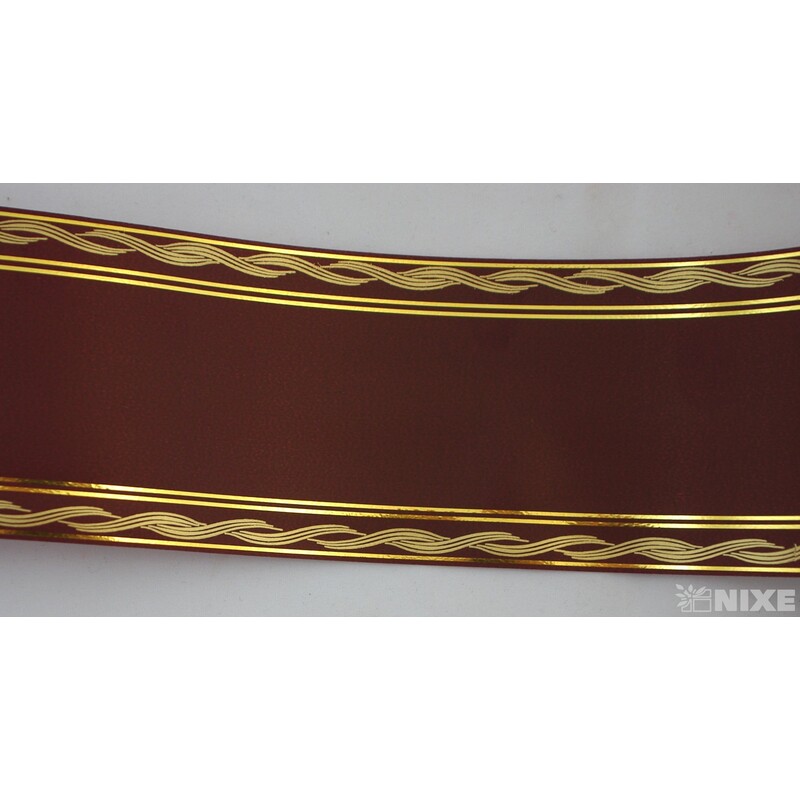 POHŘEBNÍ PÁSEK 80mmx50yd TISK*BORDOVÁ