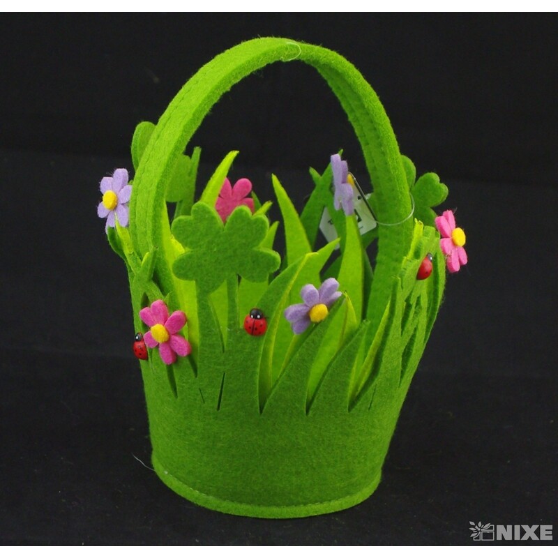 KOŠ FILC 11x20cm*ZELENÁ