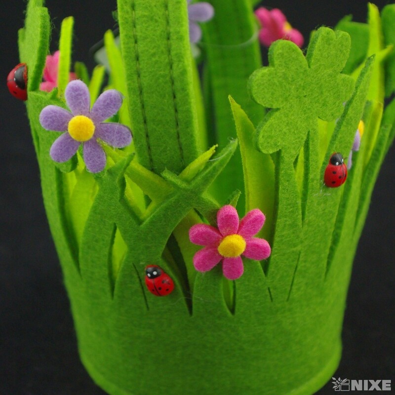 KOŠ FILC 11x20cm*ZELENÁ