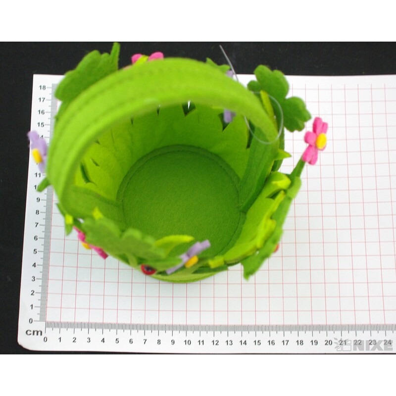 KOŠ FILC 11x20cm*ZELENÁ