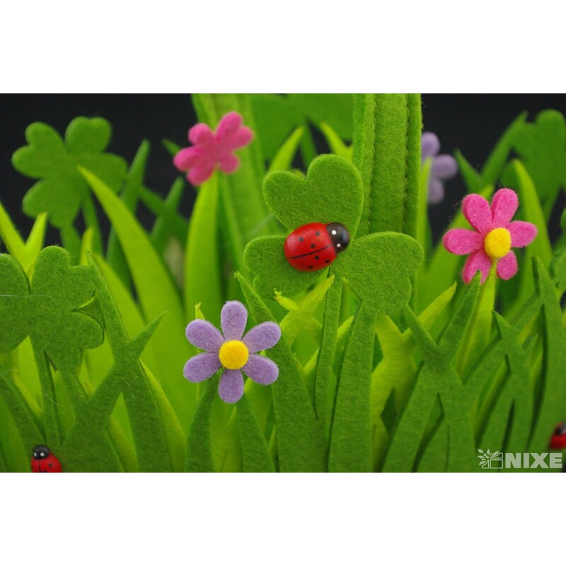 KOŠ FILC 12x18cm*ZELENÁ