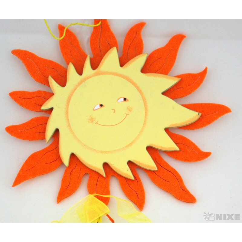 ZÁVĚS FILC SLUNCE 2ks 16x70cm*MIX BAREV