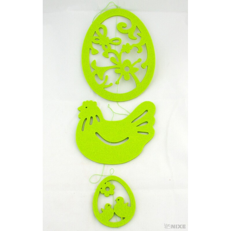 ZÁVĚS FILC VELIKONOCE 14x80cm