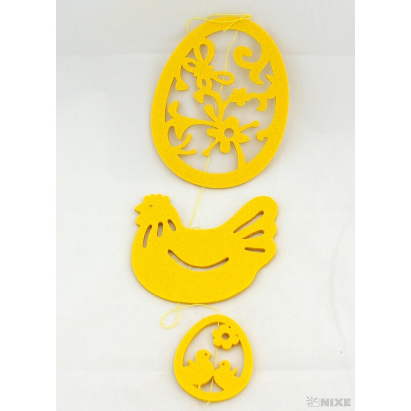 ZÁVĚS FILC VELIKONOCE 14x80cm