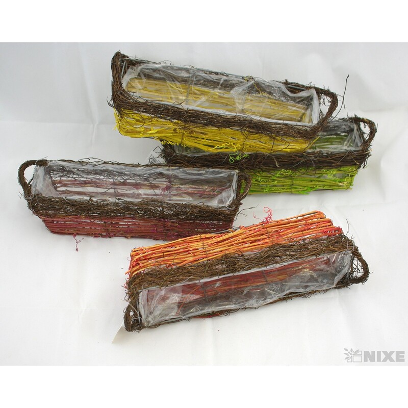 TRUHLÍK OBDÉLNÍK 8x28x7cm*MIX BAREV