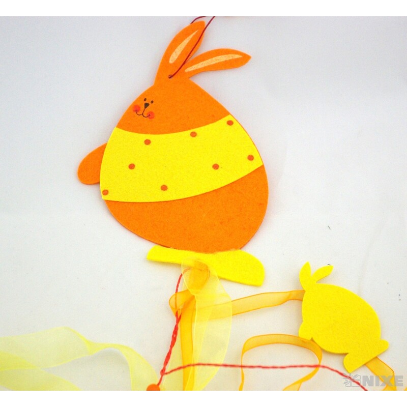 ZÁVĚS FILC ZAJÍC 22x80cm*MIX BAREV