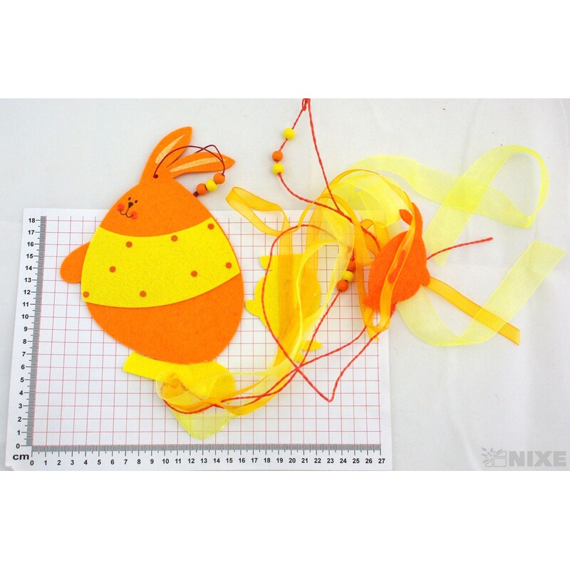 ZÁVĚS FILC ZAJÍC 22x80cm*MIX BAREV