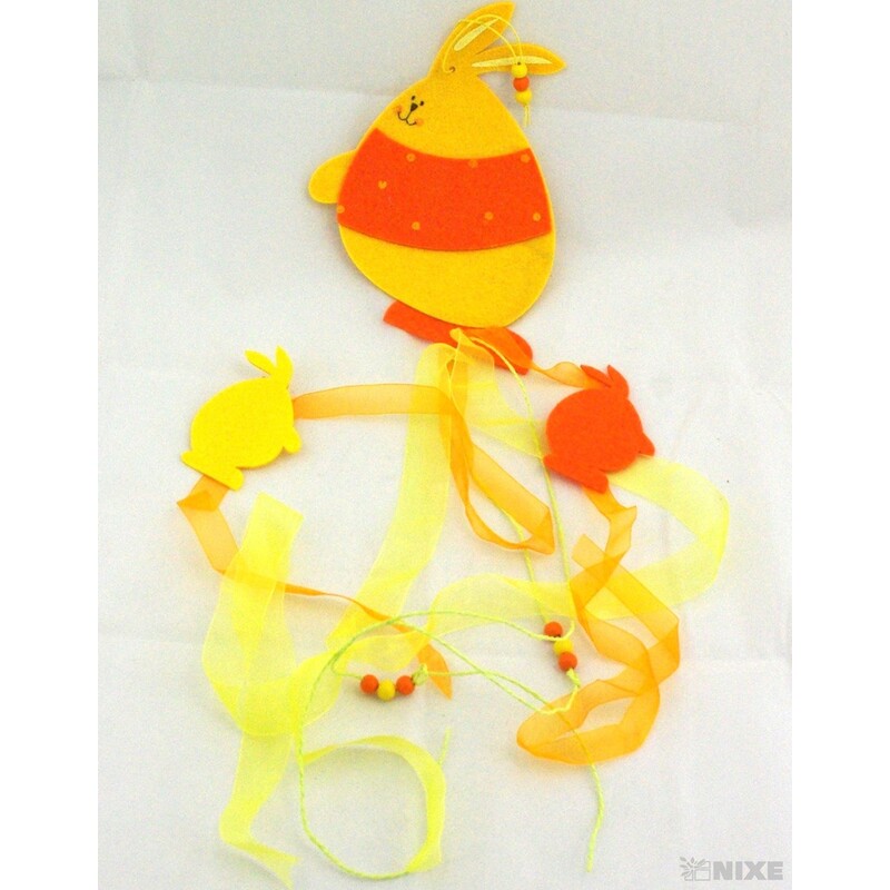 ZÁVĚS FILC ZAJÍC 22x80cm*MIX BAREV