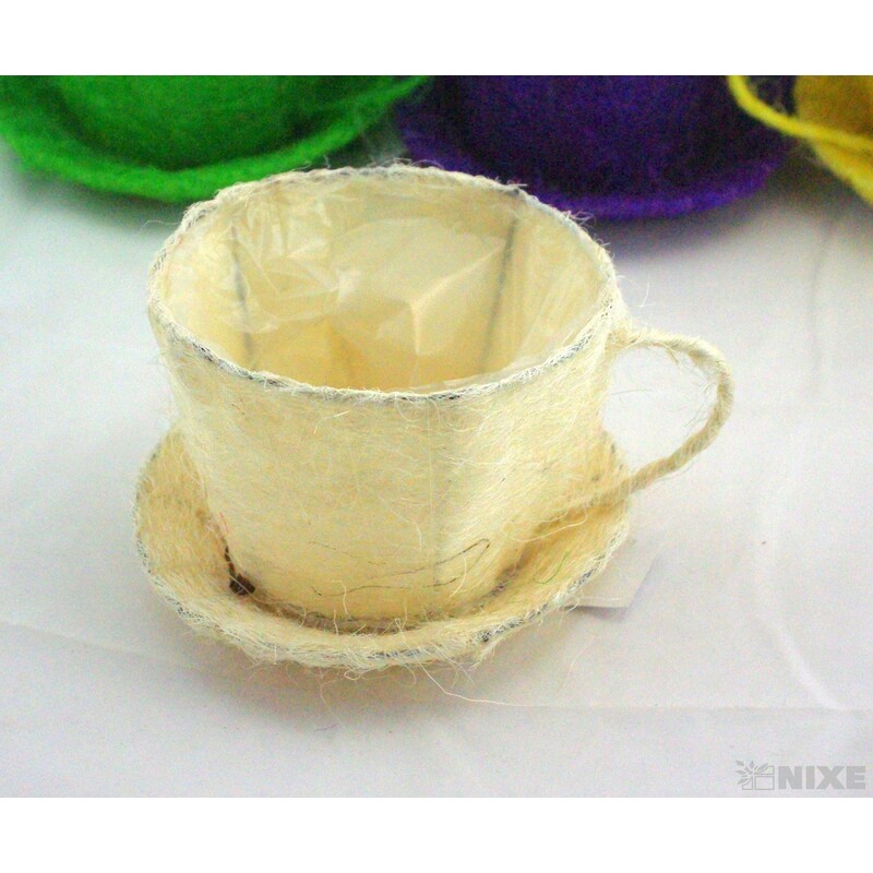 ŠÁLEK SISAL 11x11cm*MIX BAREV