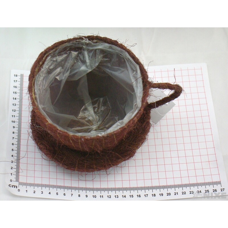 ŠÁLEK SISAL 11x11cm*MIX BAREV