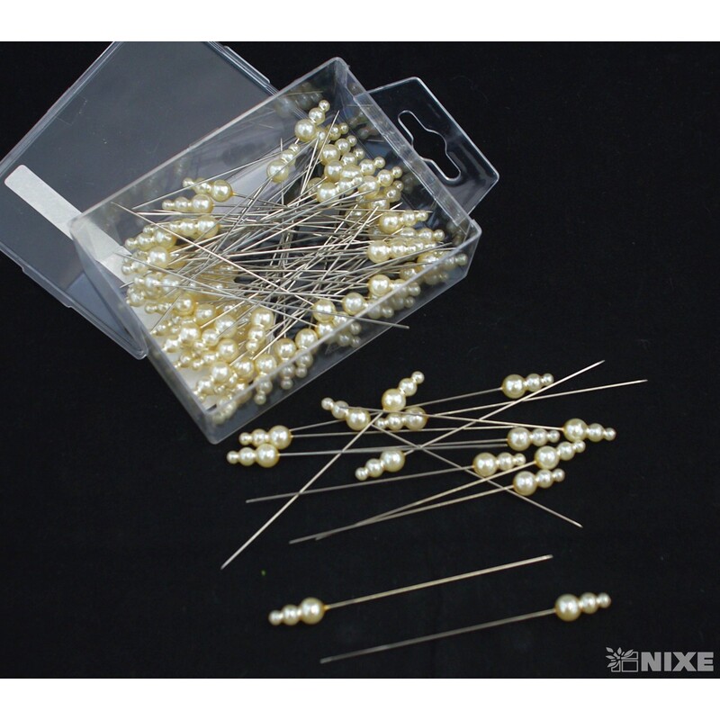 ŠPENDLÍK 8mmx9cm 72ks*KRÉMOVÁ