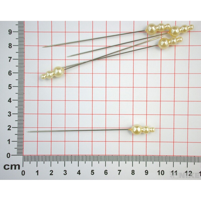 ŠPENDLÍK 8mmx9cm 72ks*KRÉMOVÁ
