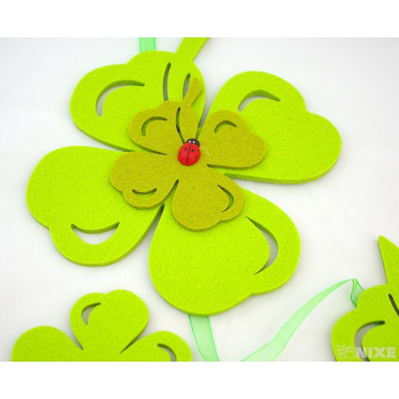 GIRLANDA FILC ČTYŘLÍSTEK 13x80cm