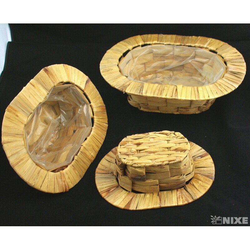 KVĚTNÍK ŠUSTÍ 10X26X37cm 09X21X31 08x16X27*MIX BAREV