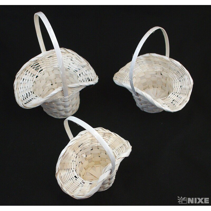 KOŠ 6x6x22cm 6x5x19 5x5x16*BÍLÁ