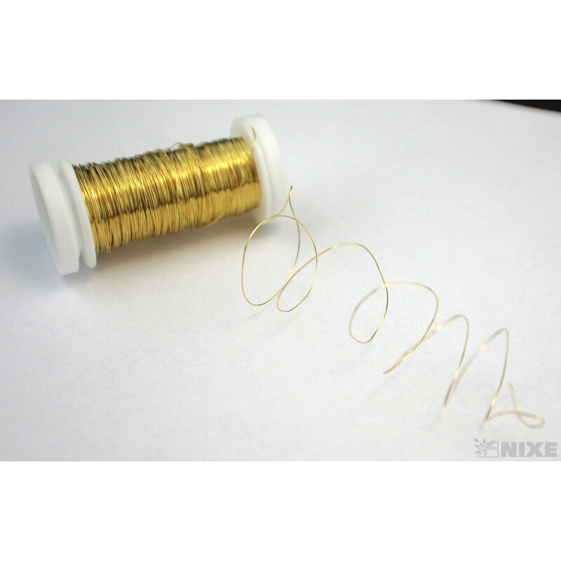 DRÁT MĚDENÝ 0,3mm 50g*ZLATÁ