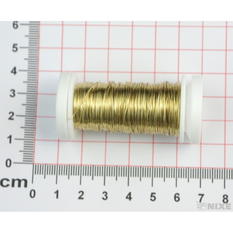 DRÁT MĚDENÝ 0,3mm 50g*ZLATÁ