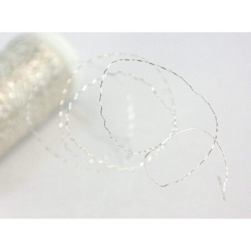 DRÁT ZIGZAG 0,3mm 50g*STŘÍBRNÁ