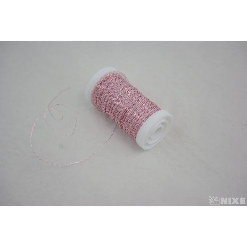 DRÁT ZIGZAG 0,3mm 50g*RŮŽOVÁ