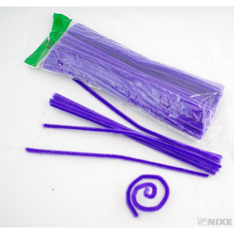 DRÁTEK ŽINYLKA 8mmx31cm 100ks*FIALOVÁ