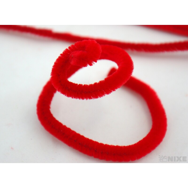 DRÁTEK ŽINYLKA 8mmx31cm 100ks*ČERVENÁ