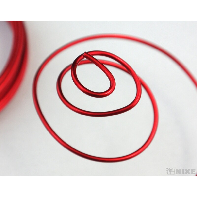 DRÁT HLINÍKOVÝ 2mmx5m*ČERVENÁ