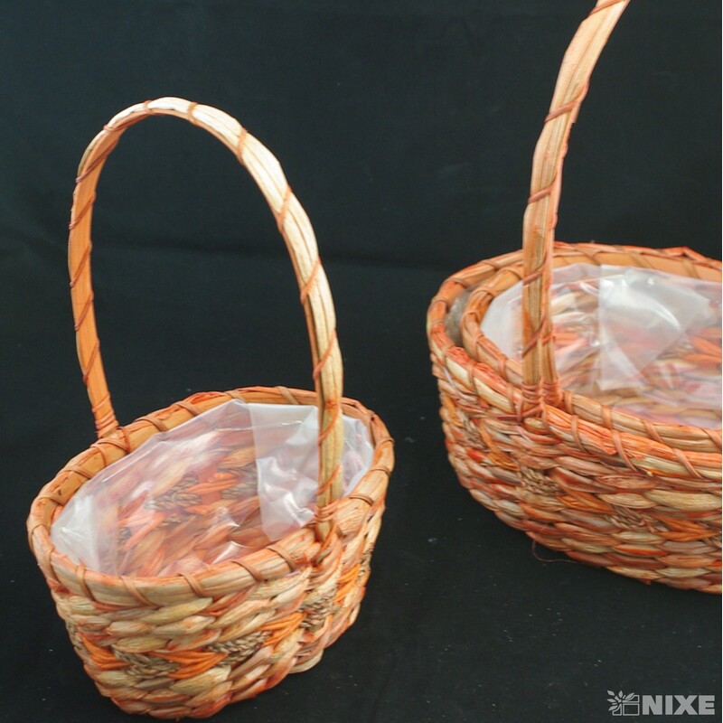 KOŠ PROUTÍ 42x18x24cm 34x20x14 30x17x12*MIX BAREV