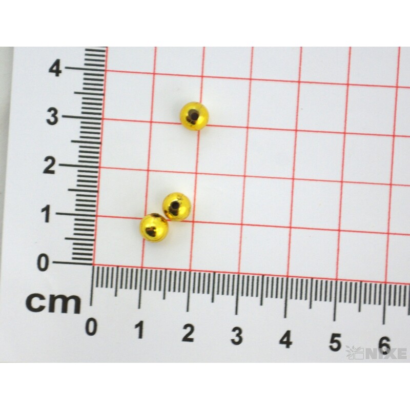 KORÁLKY 6mm 50g METAL*ZLATÁ ANT.