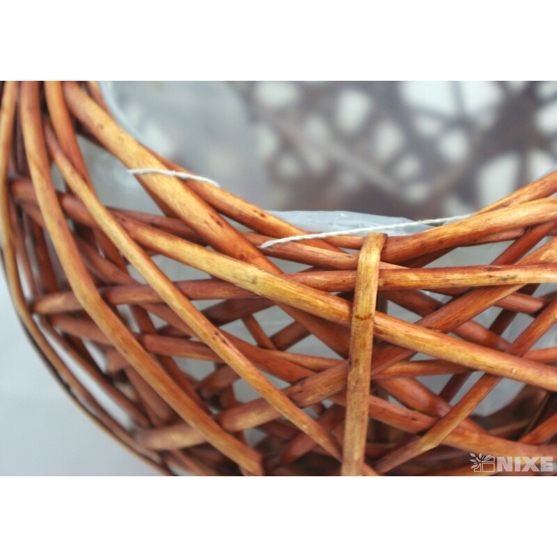 KVĚTNÍK PROUTÍ 16x14cm*MIX BAREV