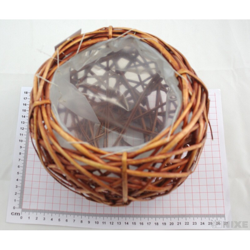 KVĚTNÍK PROUTÍ 16x14cm*MIX BAREV