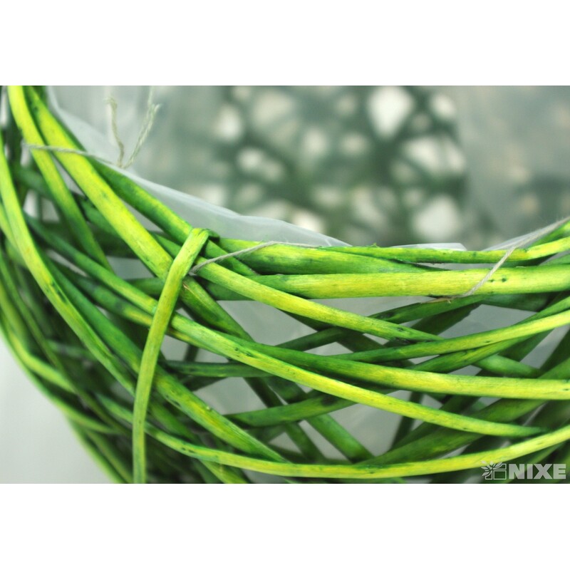 KVĚTNÍK PROUTÍ 16x14cm*MIX BAREV